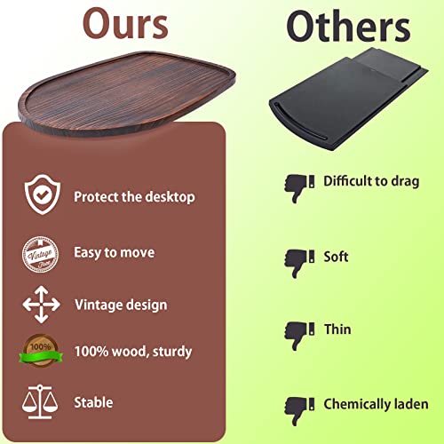 Wooden Sliding Tray for 4.5-5Qt Stand Mixers - Countertop Protection Mat