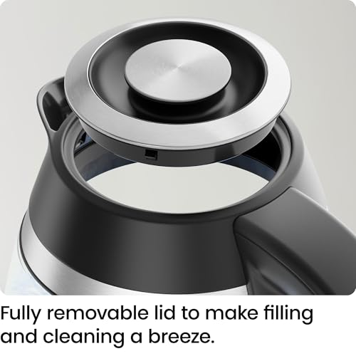 1.8L Borosilicate Glass Electric Kettle - 1500W Fast Boiling Water Heater