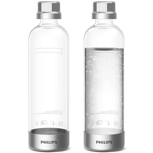 1L Carbonating Water Bottles - 2 Pack, BPA-Free Sparkling Soda Maker Bottles