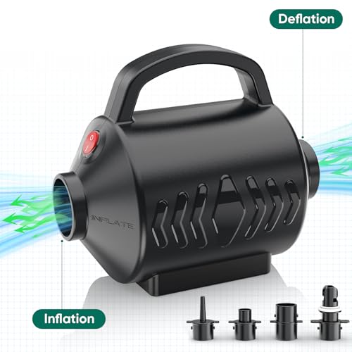 Electric Air Pump for Inflatables - High-Power Quick-Fill Inflator Deflator