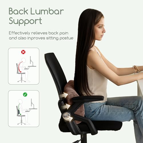 Memory Foam Lumbar Support Pillow for Recliner & Couch - Pain Relief