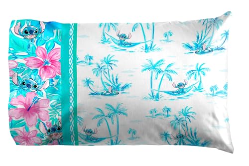 Queen Stitch Microfiber Sheet Set - White with Stitch Pattern, 4 Piece