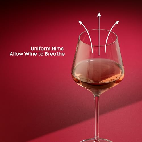 Crystal White Wine Glasses – Set of 4, 13.5 oz Elegant Stemware