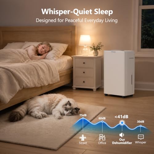 4500 Sq.Ft Large Room Dehumidifier with Drain Hose and Auto Shut-Off