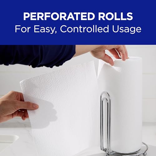 2-Ply Perforated Kitchen Paper Towel Rolls - Individually Wrapped, 30 Pack