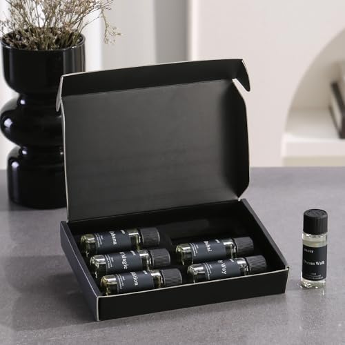 Luxury Fragrance Oil Set, 6 Premium Aromatherapy Scents for Home Diffusers