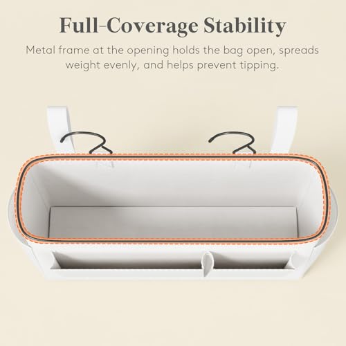 Bedside Caddy Storage Organizer with Hanging Straps for Dorm and Bunk Beds