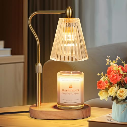 Candle Warmer Lamp with Timer & Dimmer – Adjustable Height Wax Warmer