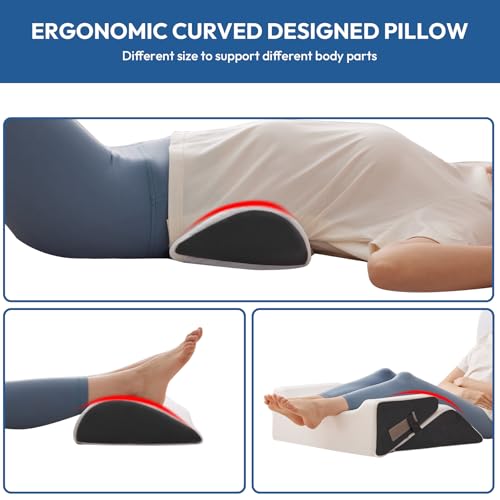 6-Piece Wedge Pillow Set for Post-Surgery Recovery & Comfort
