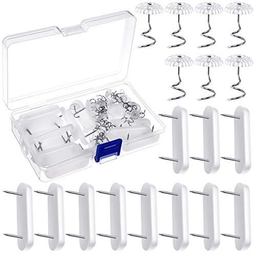 40 Pack Plastic Bed Skirt and Furniture Pin Holders