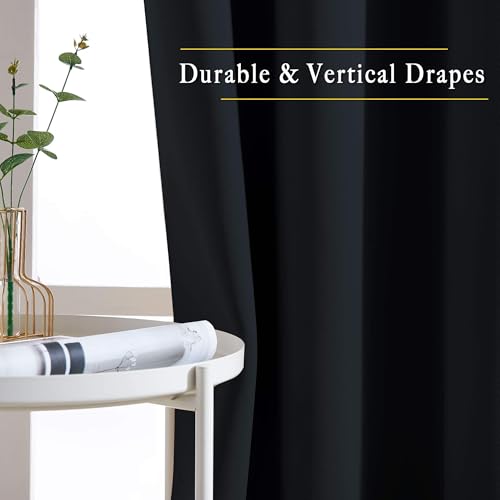 NICETOWN Blackout Curtains 84 Inches Long - Thermal Insulated Drapes (Set of 2)