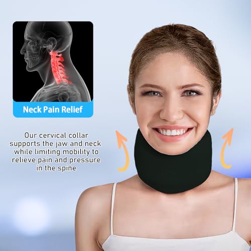 Adjustable Cervical Neck Brace for Pain Relief & Support