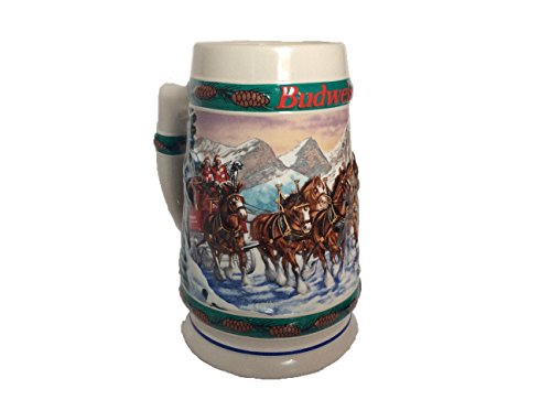 Budweiser 1993 Special Delivery Holiday Stein—Clydesdale Horse Collectible