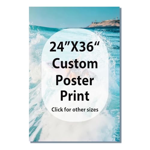 JIMUJIA Custom Canvas Art Print 24" x 36" Personalized Photo Wall Decor