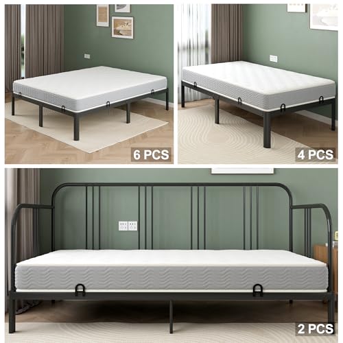 Adjustable Non-Slip Mattress Slide Stopper for Metal Bed Frame - 6 Pack