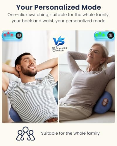 3-in-1 Wireless Lower Back Massager with Heat & Vibration