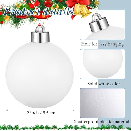2'' Christmas Tree DIY Plain Ball Ornament Making Kit Decoration