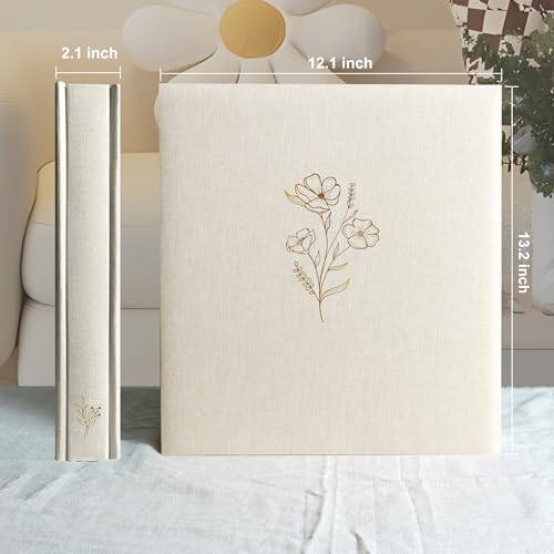 Large 4x6 Photo Album, 500 Capacity Linen Hardcover Memory Book