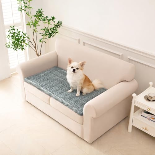 Quilted Loveseat Cover - Non-Slip Flannel Sofa Protector, 54"