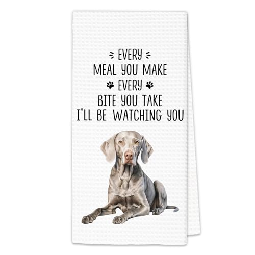 Weimaraner Variation Kitchen Towel 16x24 | OINDADE Weimaraner Gifts for Dog Lovers