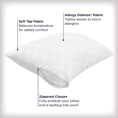 AllerEase Standard/Queen Temperature Balancing Pillow Protectors (Set of 4)