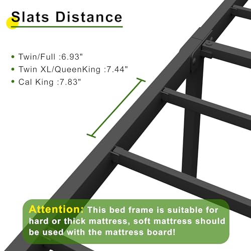 18-Inch Heavy Duty Queen Platform Bed Frame with Under-Bed Storage