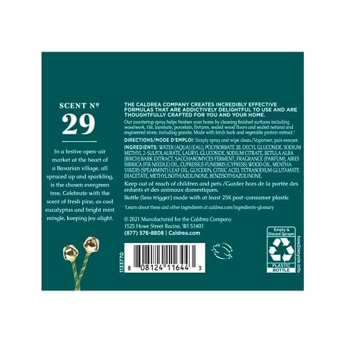Caldrea Multi-Surface Countertop Spray Cleaner, Made with Vegetable Protein Extract, Juniper Laurel Mint Scent, 16 oz