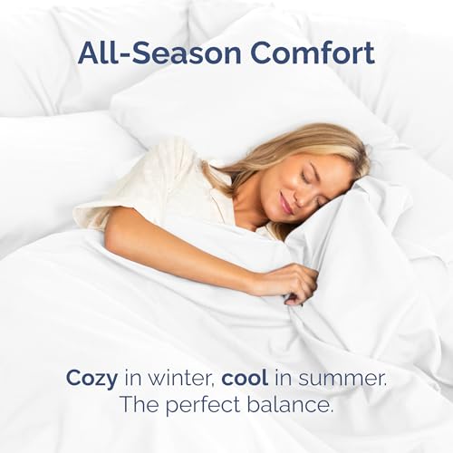 CGK Unlimited King Flat Sheet - Soft Breathable Cooling Top Sheet, White