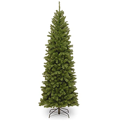 6.5ft Artificial North Valley Spruce Slim Christmas Tree - Pre-Lit Holiday Decor