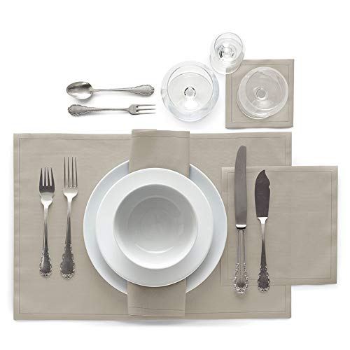 MY DRAP Linen Cocktail Napkins Natural 50 Units - Holiday Christmas Jumper Edition