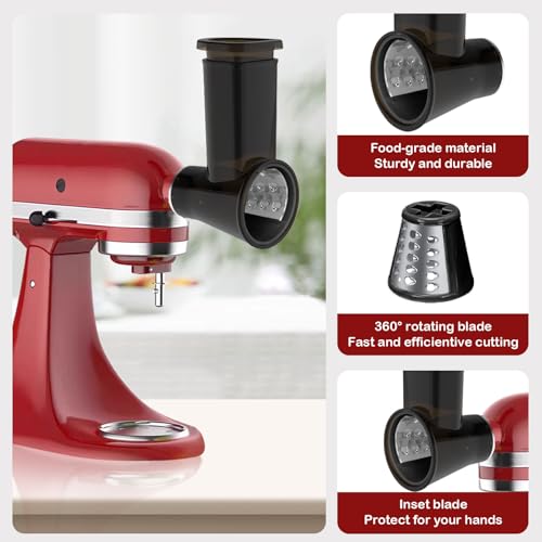 Meat Grinder and Slicer Shredder Attachment Set for Stand Mixers