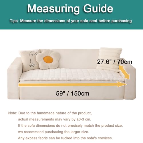 Non-Slip Washable Dog Couch Cover - Soft Pet Sofa Protector (27.6" x 59")