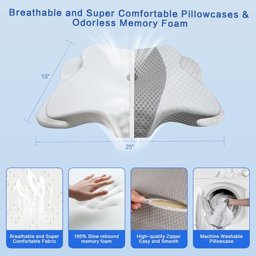 Adjustable Ergonomic Cervical Pillow for Neck Support