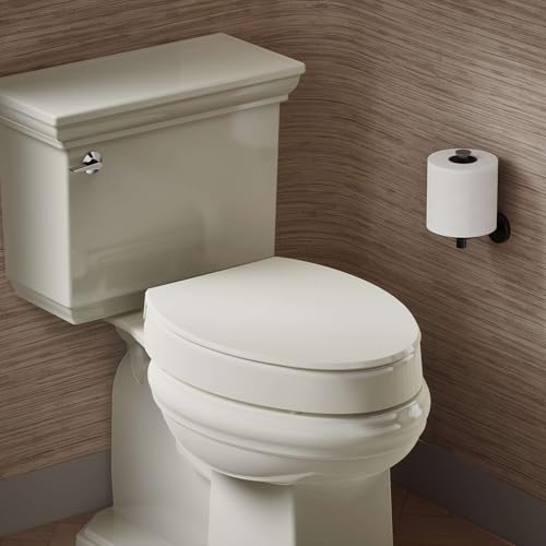 3-Inch Elevated Elongated Toilet Seat with Soft Close and Quick Release