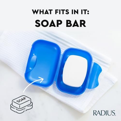 Leakproof Soap Travel Case - BPA-Free Recycled Plastic, Portable for Home, Gym, Camping