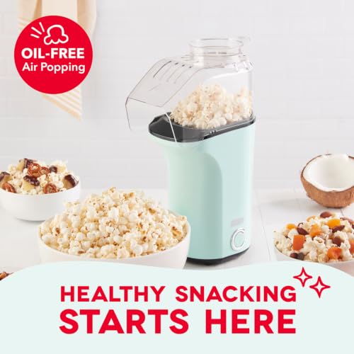 16-Cup Hot Air Popcorn Maker - Electric Oil-Free Popper with Butter Tray
