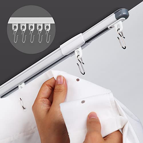30-Piece Stainless Steel S-Shaped Curtain Track Hooks - 1.375 Inch