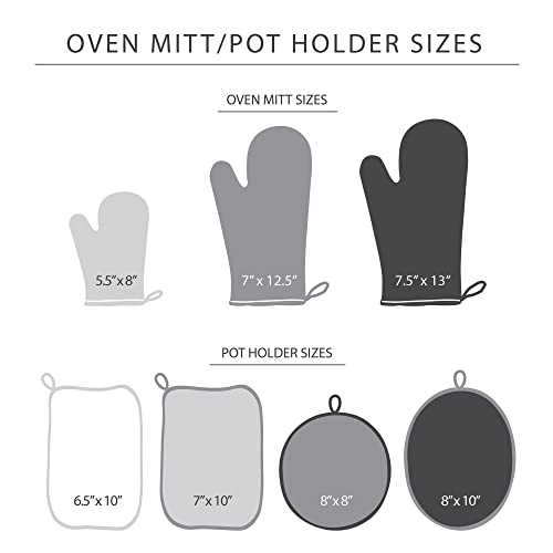 Non-Slip Heat Resistant Mini Oven Mitt Set - 2 Piece Silicone Grip (Tan)