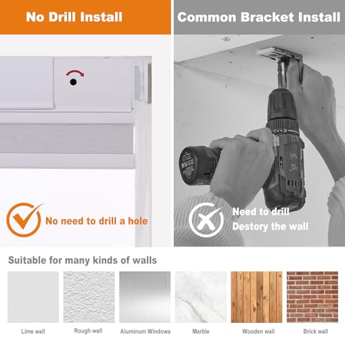 Blackout Cellular Shades - No Drill, Cordless, 18" x 36"