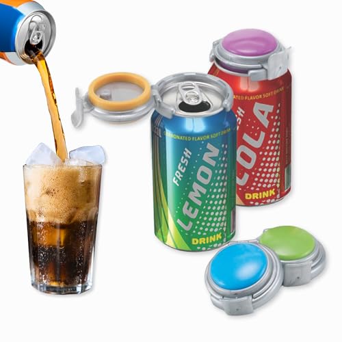 Manual Can Carbonation Saver and Fizz Keeper for 12oz Soda and Beer - 2 Pack