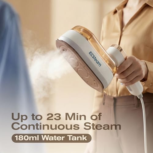2-in-1 Handheld Garment Steamer and Steam Iron, Portable Travel Wrinkle Remover
