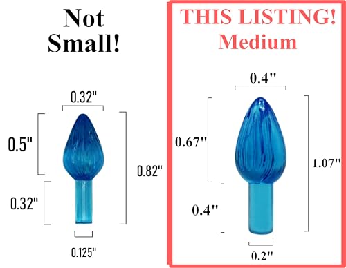 Ceramic Christmas Tree Replacement Lights - Medium Twist Ornaments, 144 Pack