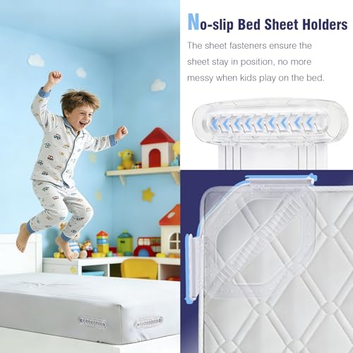 Bed Sheet Holder Grippers, 4PC Non-Slip Mattress Fasteners