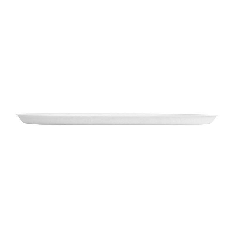 Restaurantware-Pulp Safe 11.8 x 11.8 Inch Bagasse Plates 100 No PFAS Added Dinner Plates - Home Compostable, Heavy-Duty, White Sugarcane Bagasse Disposable Plates, BPI-Certified, Disposable