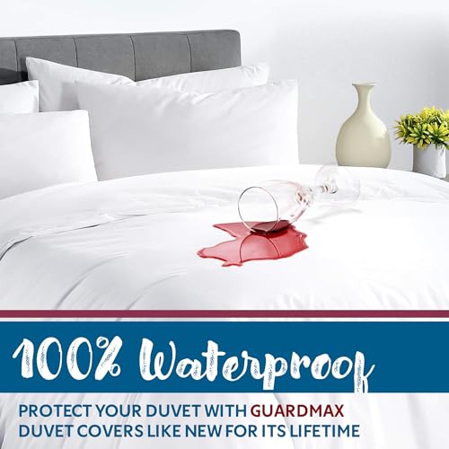 Waterproof Jersey Duvet Cover with Zipper Closure - King Size