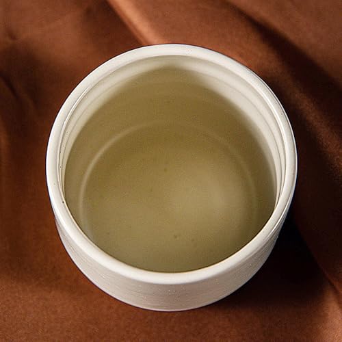 Japanese Ceramic Mug 8oz No Handle Tea Cup - Vintage, Rustic, Microwave & Dishwasher Safe