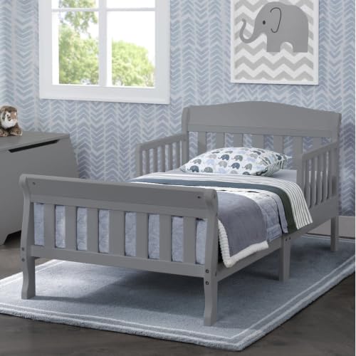Delta Children Toddler Bed & Waterproof Mattress Set - Grey