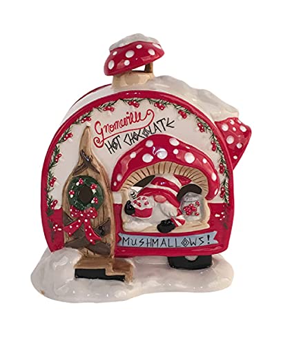 Blue Sky Clayworks Gnomeville Hot Chocolate Tealight Holder - 6.25-inch Decor