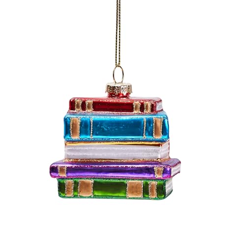 Handcrafted Glass Christmas Ornaments - Blue Holiday Decorations, Set of 6
