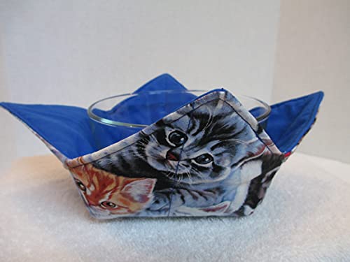 Reversible Quilted Cotton Microwave Bowl Cozy for Hot and Cold Food